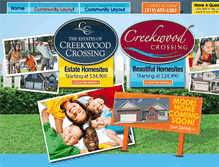 Tablet Screenshot of creekwoodcrossing.com